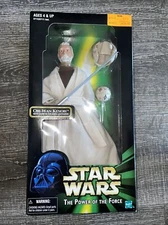 Star Wars Power Of The Force Obi-Wan Kenobi Glow-In-The-Dark Lightsaber New 12”