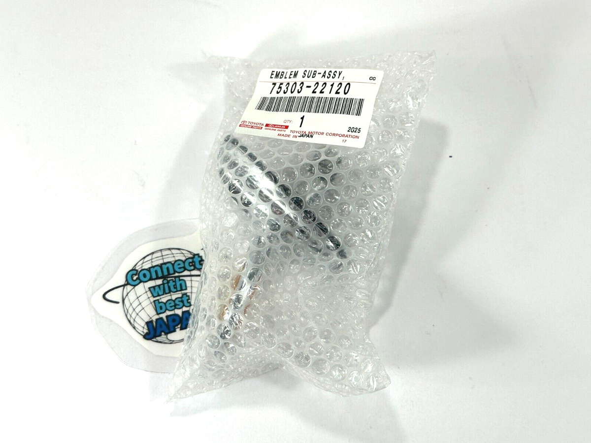 Toyota Genuine CRESSIDA GX81,LX80,MX8# Emblem Sub-Assy, Hood 75303