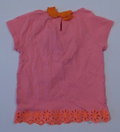 CREWCUTS Nueva con etiquetas Camisa Rosa Mangas Cortas Algodón Recorte Ojales Talla 4/5 ($38) - Imagen 5 de 6