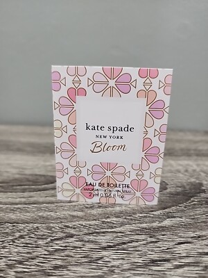 NEW KATE SPADE BLOOM EAU DE TOILETTE SAMPLE SPRAY PERFUME 0.06 FL