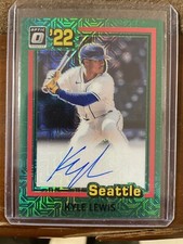 Kyle Lewis 8/15 Auto Prizm Insert 2022 Panini Donruss Optic Mariners #81S-KL