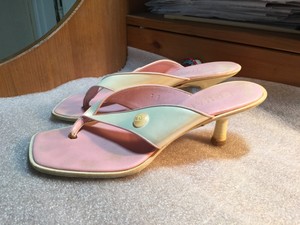 light pink mules