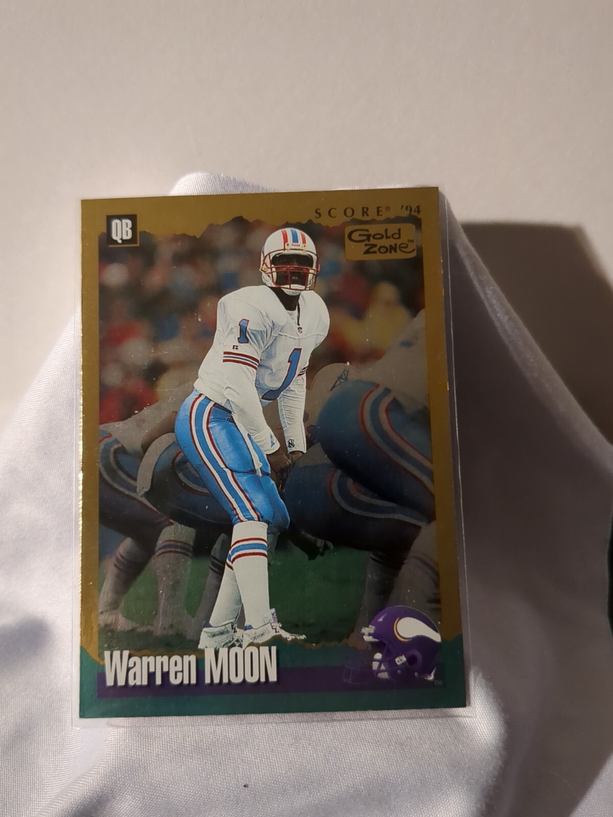 1994 Score Gold Zone #32💥Warren Moon💥 HOF Houston Oilers/Minnesota Vikings