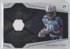 2008 Upper Deck Icons Future Stars Materials Silver Chris Johnson #FSM12 1k5