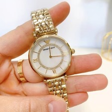 Emporio Armani AR1907 Two-Hand Gold-Tone Stainless Steel Women's Watch