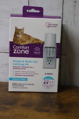  Comfort Zone Single & Multi-Cat Calming Kit, 2 Pack Drug Free 