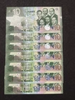 2015 Central Bank Of Ghana 7 x 10 Cedis Banknotes Set - Consecutive Serials