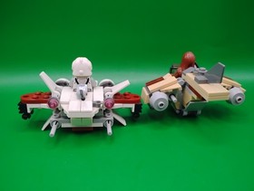 LEGO 75072 75129 Star Wars Microfighters ARC-170 Starfighter, Wookie  Complete