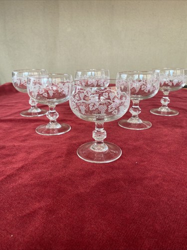 6 Sektschalen Kristall von Arques Luminarc Modell SARMENT - Bild 1 von 3