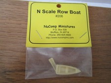 Barco de remos NuComp Miniaturas escala N para diseño de tren