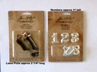 Tim Holtz Idea-ology Label Pulls & Mini Numerals Set - NIP - Embellishments