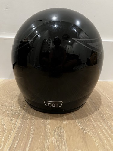 Harley Davidson Black Glossy JET II Helmet With Full Face Shield Size LARGE - Picture 3 of 6
