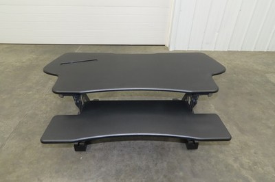 Mount-It! Sit Stand Desk XL 48'' Wide Approx. 12'' Infinitely Adjustable Height