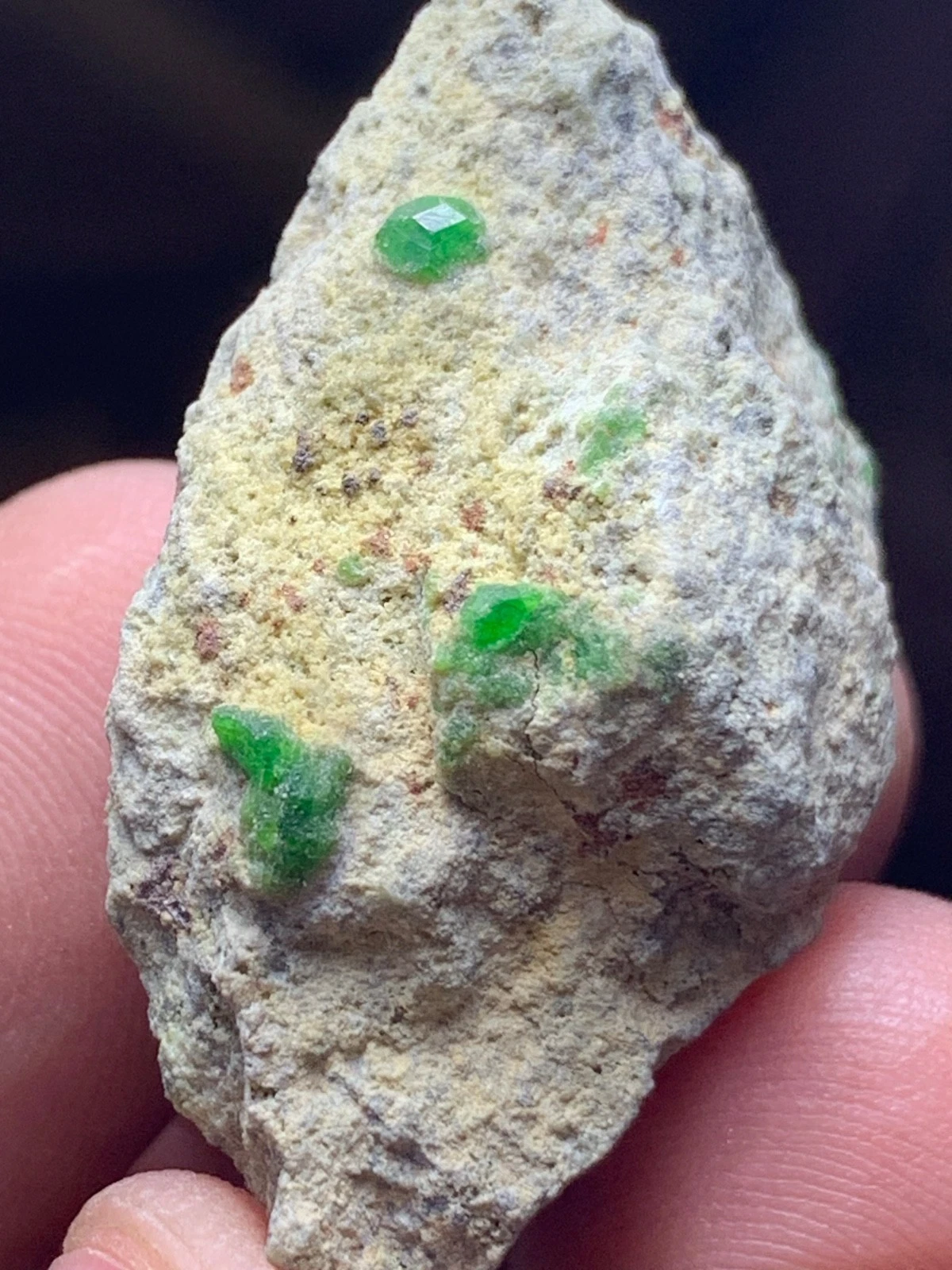 Green Garnet Crystal Specimen — 80 ct, Afghanistan