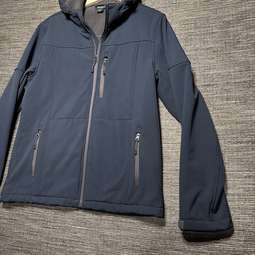 Outdoor Life Jacket Men's M Blue Soft Shell Full Zip Pockets - Picture 4 of 11