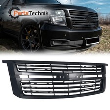Front Upper Main Gloss Black Grille For 2015-2020 Chevrolet Chevy Tahoe 23320678