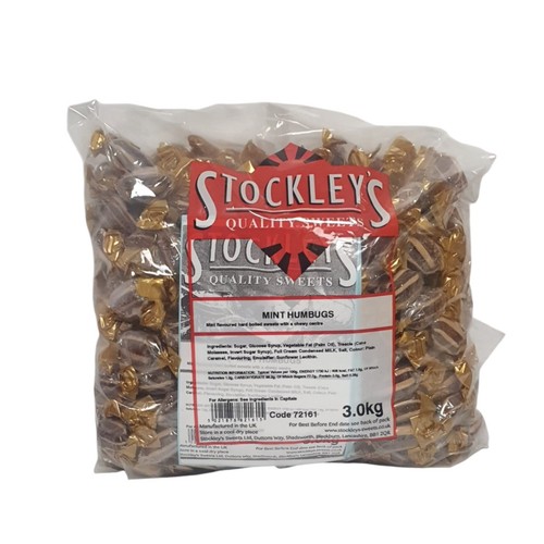200g - 3kg Stockleys COFFEE CRUNCH & MINT HUMBUGS Hard Boiled Wrapped Sweets Bag - Picture 13 of 18