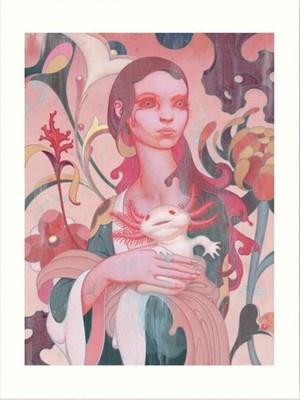 James Jean LADY WITH AN AXOLOTL Print 30x40cm ungerahmt