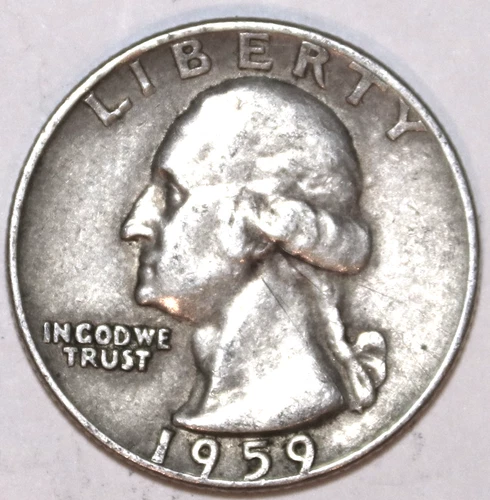 1959-D Washington Quarter - Fine/VF - #2605EA