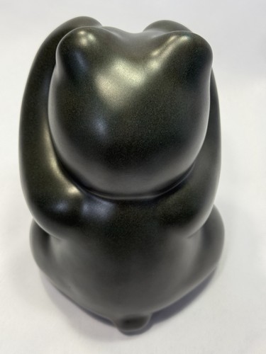 Pigeon River Pottery ~ BOO BEAR ~ T. Bullen Matte Black, 8” - Picture 15 of 21