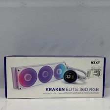 New NZXT Kraken Elite 360 RGB RL-KR36E-W2 Liquid CPU Cooler RL-KR36E-W2