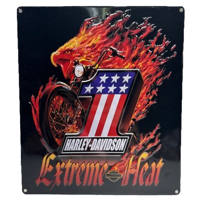 Harley-Davidson Extreme Heat #1 Metal Wall Art Sign 13x15 Motorcycle