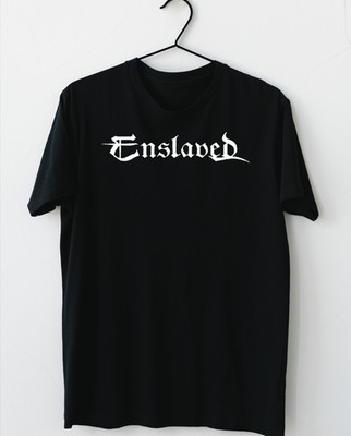 BASIC SHIRT Enslaved band logo black T-shirt short sleeve All sizes XX865