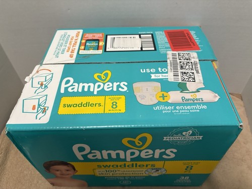 Pampers Swaddlers Diapers, Size 8, 38 CT - Picture 2 of 6