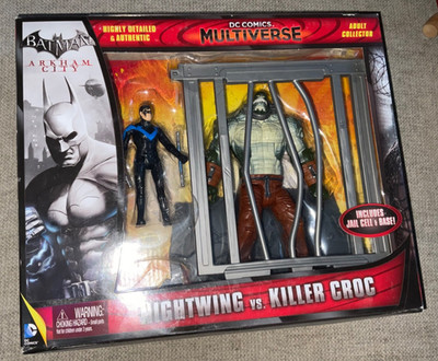 DC Comics Multiverse Arkham City Nightwing and Killer Croc Action Figure 2-Pack