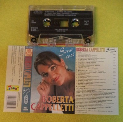 MC ROBERTA CAPPELLETTI Sono cosi' 2000 italy LISCIO JOKER 20068 no cd lp vhs