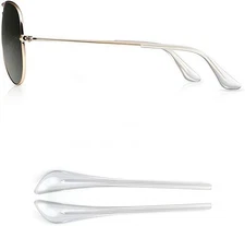 Sunglass Temple Tips,Replacement Ear Sock Glasses End Tips/Eye Tips Clear 