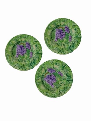Department 56 Vineyard Grapes Salad Plates Set of 3