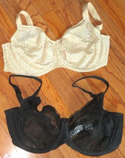 2 Wacoal BRAS Full Coverage Underwire #855117 & #855107 Sz 38 G NICE