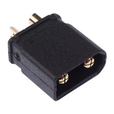 10 x Black Male XT30 Gold Plated Connector 15A Amass