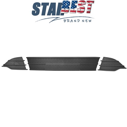 Fit For Ford Escape 2013-2016 Front Bumper Lower Grille and Fog Lamp Cover 3Pcs - Picture 3 of 12