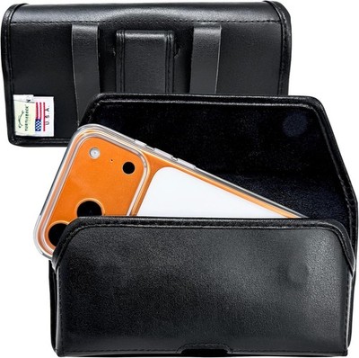 Turtleback Belt Holster for iPhone 17 Pro Max/17 Plus Leather Magnetic Clip Case
