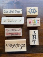 YOU PICK Sentiment Stamps, Mixed Brands Buy More Save On Shipping