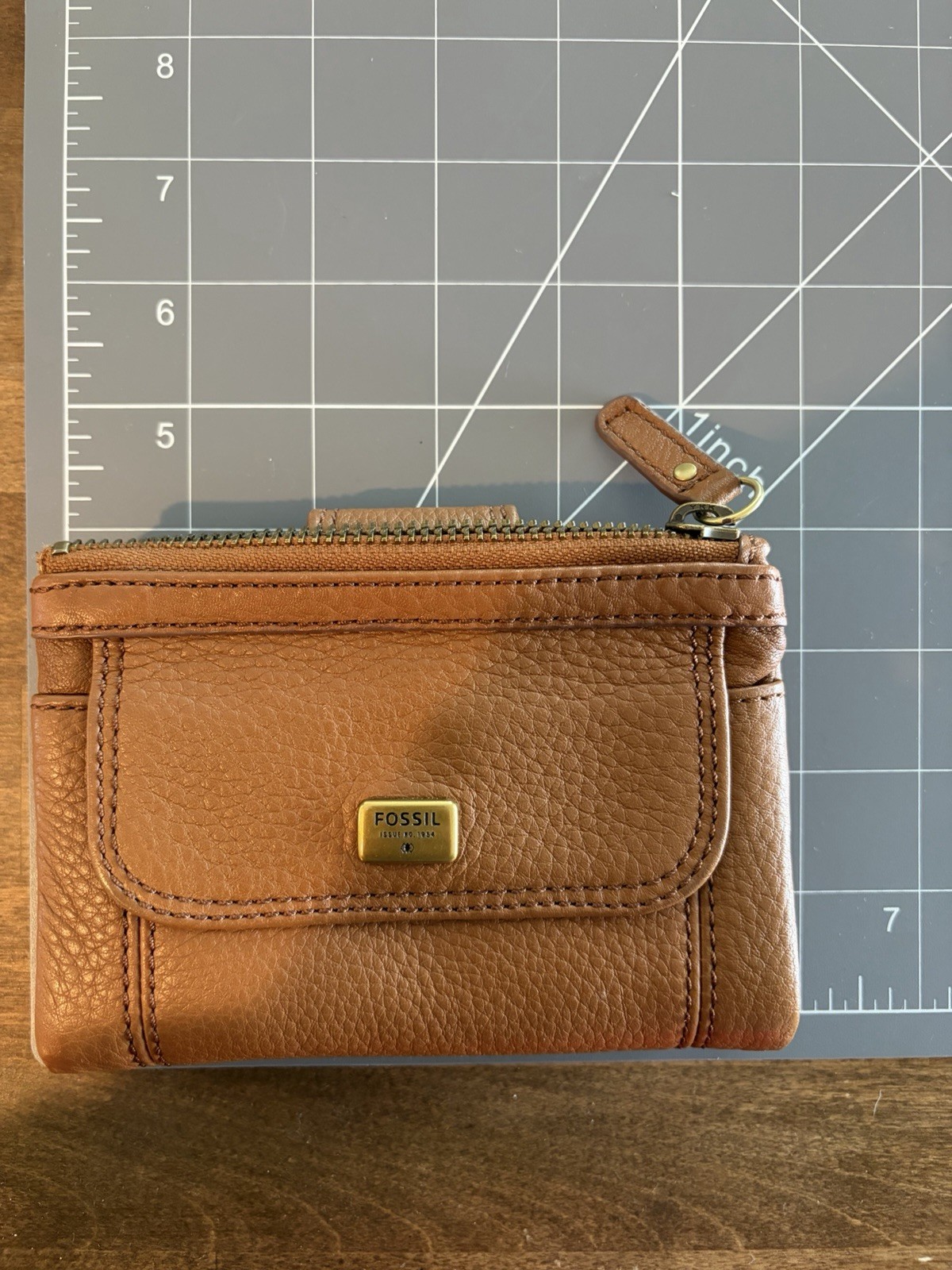 Brown Multi Pocket Fossil Wallet - image 9