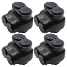 3/0-6 Wire Range Insulated Wire Connectors Black Splice Connector 2 Ports Mul...