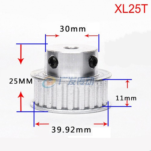 Timing Belt Pulley Synchronous Wheel Bore For 10mm Width Belt XL 10T 14T to 100T - Picture 17 of 28
