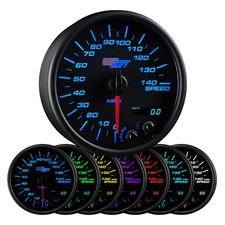 Glowshift In-dash 140 Mph Speedometer Gauge Kit 3-34 95mm Black 7 Color Glowshift In-dash 140 Mph Speedometer Gauge Kit 3-34 95mm Black 7 Color