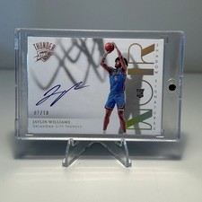 2022-23 Panini Noir - Shadow Signatures Jaylin Williams Holo Gold /10 Thunder RC