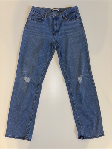 Levi's Girls Low Pro Jeans Size 14 Regular Adjustable Waist Distressed
