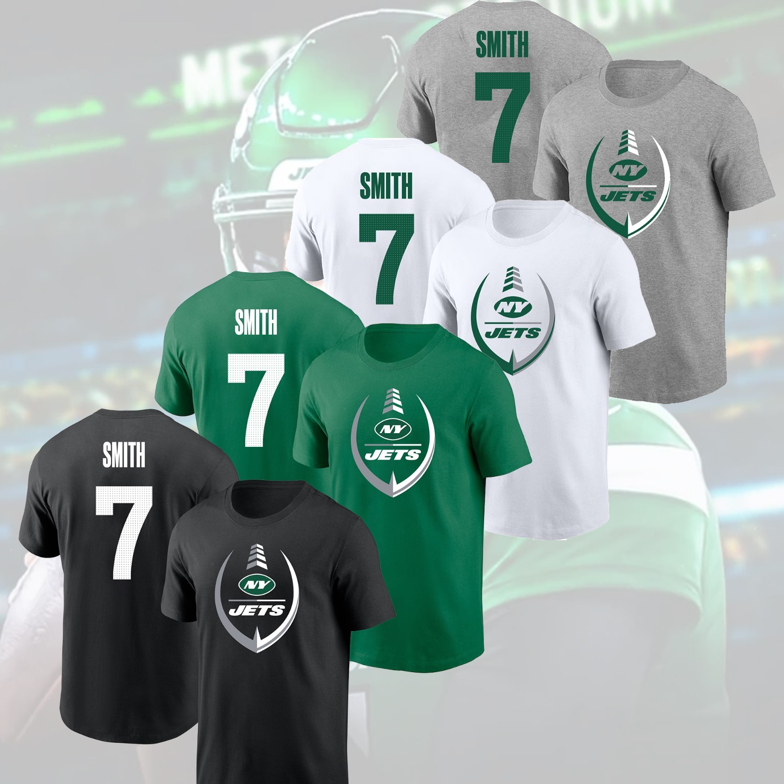 NEW - Welcome Geno Smith #7 New York Team Jets 2026 Player Name & Number Gifts