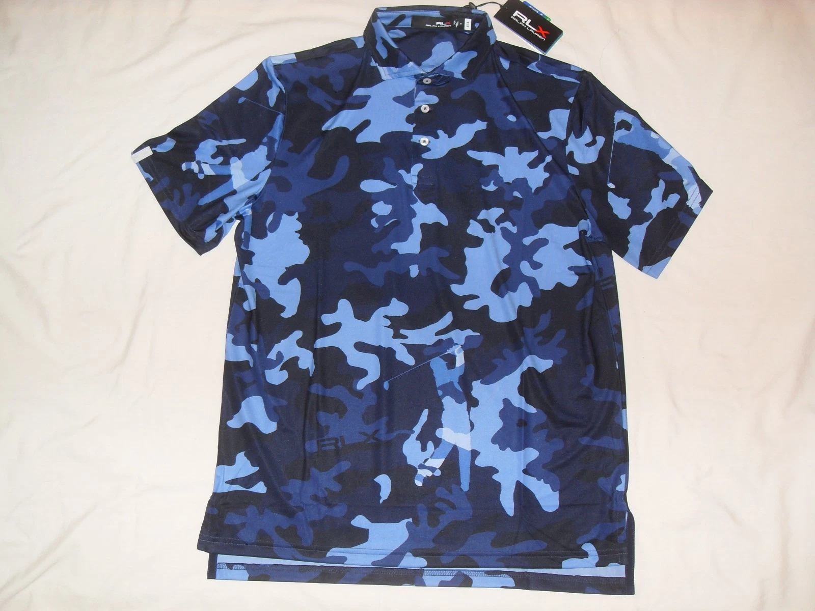 Men polo Ralph Lauren RLX BNWT lagerfeld AUTH. Stamp adidas MSRP$98 nike M ck