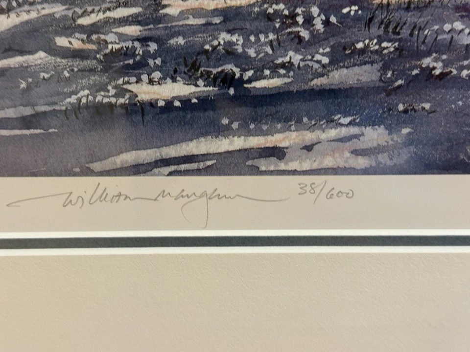 William Mangum Blandwood Mansion Print, подписанный ограниченный тираж номер 38/600 - Изображение 3 из 3