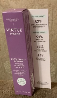Virtue Flourish Brow Density Booster - 4ml (4 Monatsvorrat), Originalverpackt