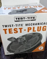 Mechanical Twist Tite Test Plug, 3" Inch, 5 Psi Red Plastic