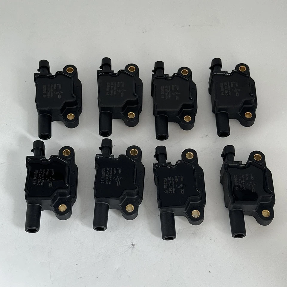 Paquete de 8 bobinas de encendido Bosch para Chevrolet UF413 12570616 2005-20 BSC1511 12611424 Foto 2 de 4