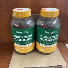 Lot Of 2 Fungies Cordyceps Mushroom Energy Support Gummies 240 Total Exp 8/26